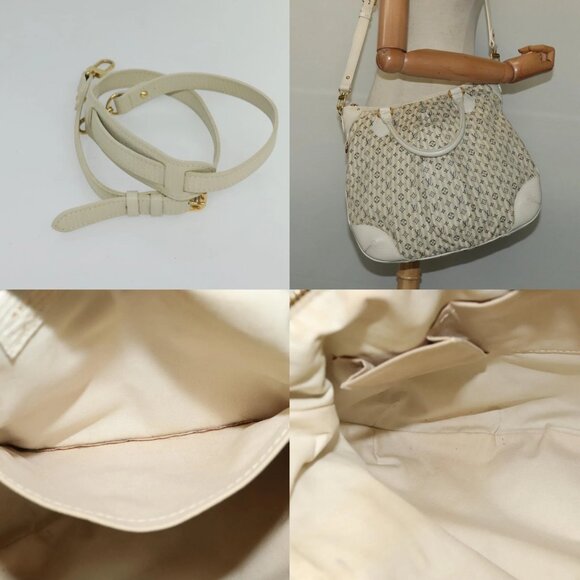 LOUIS VUITTON Monogram Mini Lin Croisette Marina PM Bag Beige M95494 Auth 125591 - Picture 15 of 15